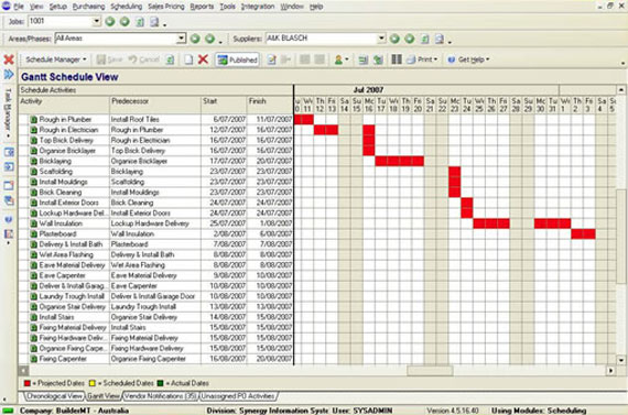 Construction Scheduling Software