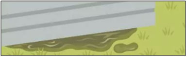 Water pooling around the foundation