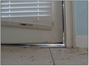 Gaps around doors and windows