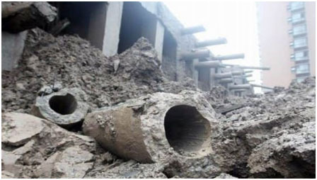 Pile foundation failure