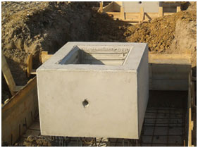 Pocket footings Pocket footings