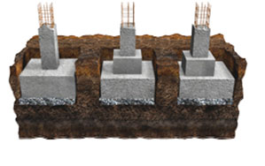 Isolated footings Isolated footings