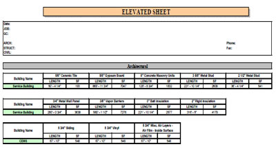 Quantity-take-off Sheets